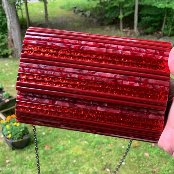 🔥SALE🔥 Authentic KURT GEIGER LONDON Acrylic clutch/Crosby - Picture 9 of 15